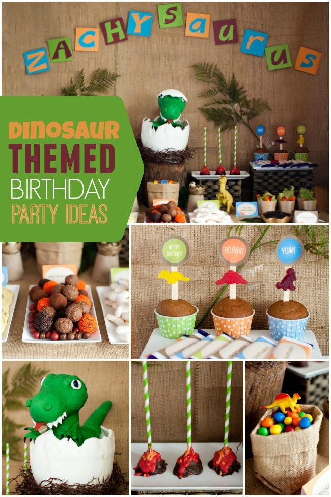 Dinosaur Themed Birthday Party
 A Boy s Dinosaur Party Spaceships and Laser Beams