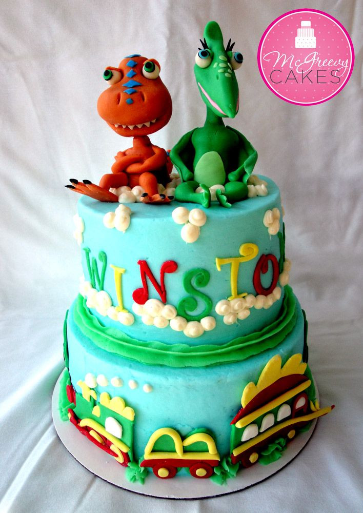 Dinosaur Train Birthday Cake
 Dinosaur cake Children’s Cakes McGreevy Cakes