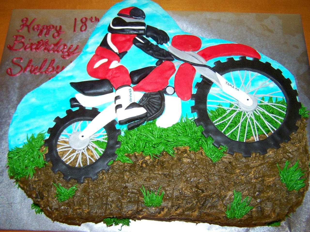 Dirt Bike Birthday Cake
 Cakes by Kristen H Dirt Bike Cake