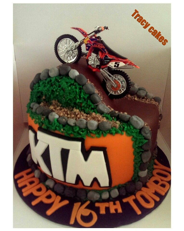 Dirt Bike Birthday Cake
 KTM birthday cake … in 2019