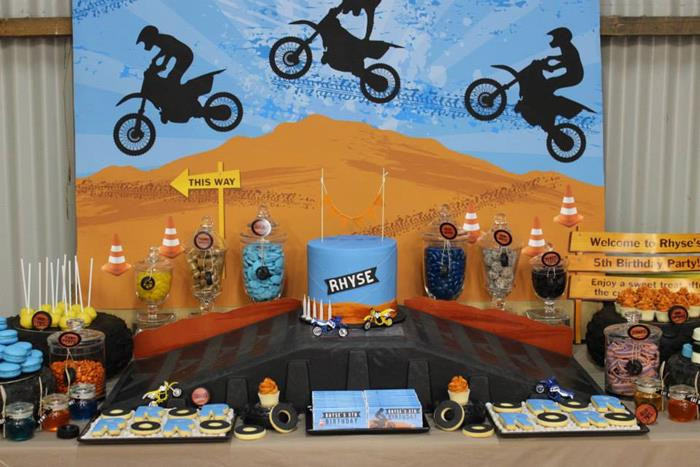 Dirt Bike Birthday Decorations
 Kara s Party Ideas Dirt Bike Birthday Party Planning Ideas