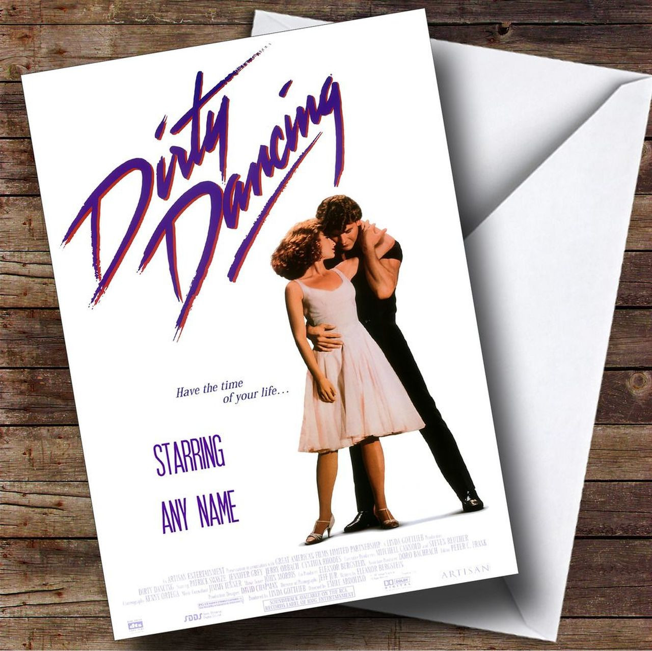 Dirty Birthday Cards
 Spoof Dirty Dancing Movie Poster Personalised