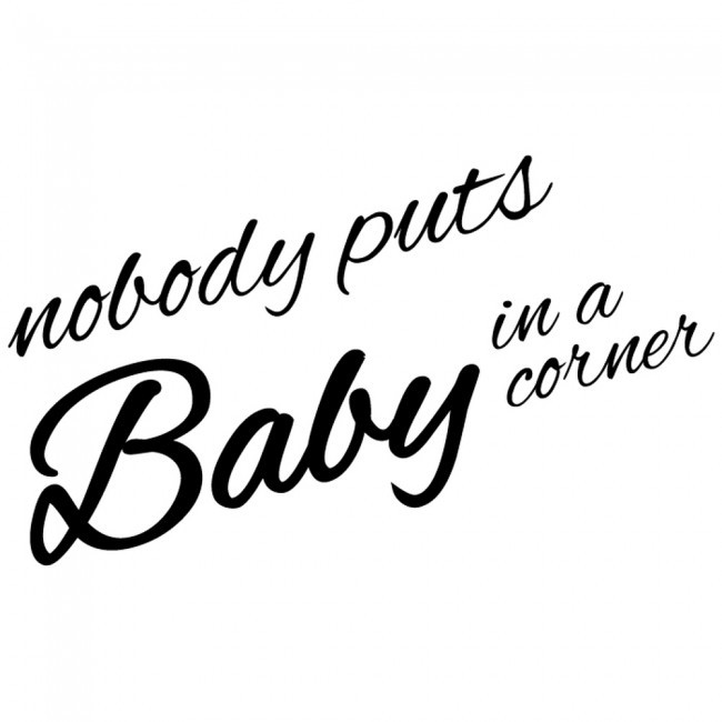 Dirty Dancing Quotes Baby
 Nobody Puts Baby In The Corner Dirty Dancing TV & Movie