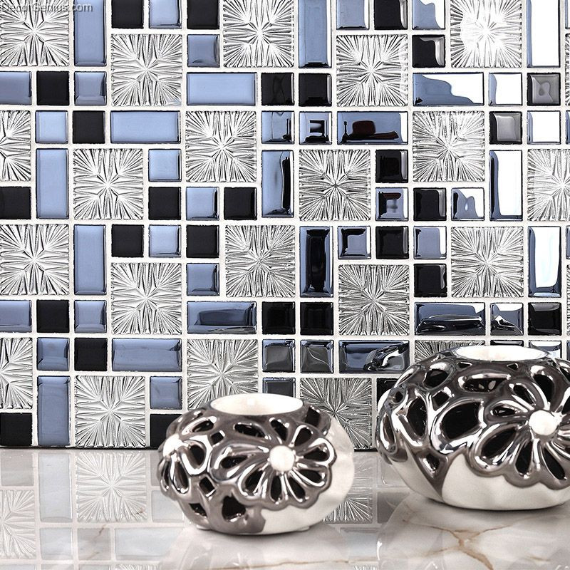 Discount Kitchen Backsplash Tile
 Galvanized 3D Metalic Discount Backsplash Kitchen Mosaic Tile