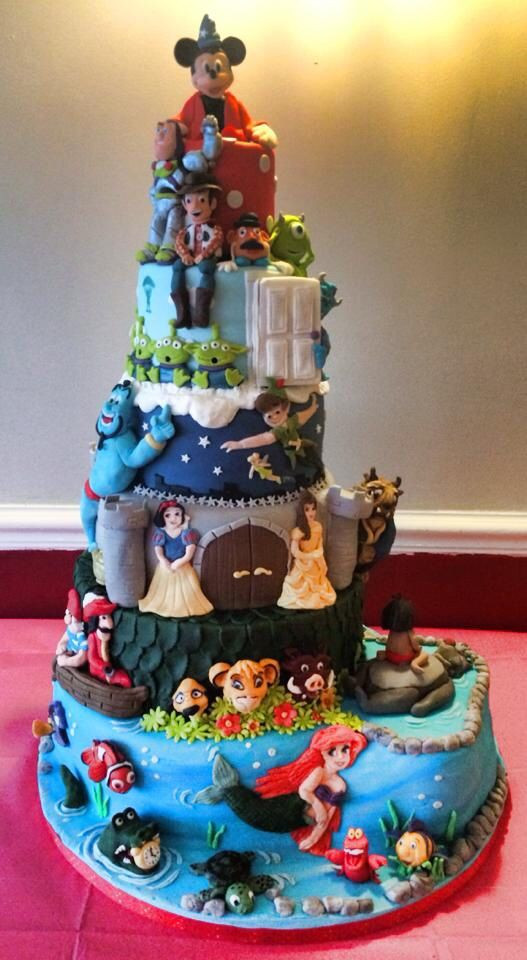 Disney Birthday Cake
 Disney Birthday Cakes