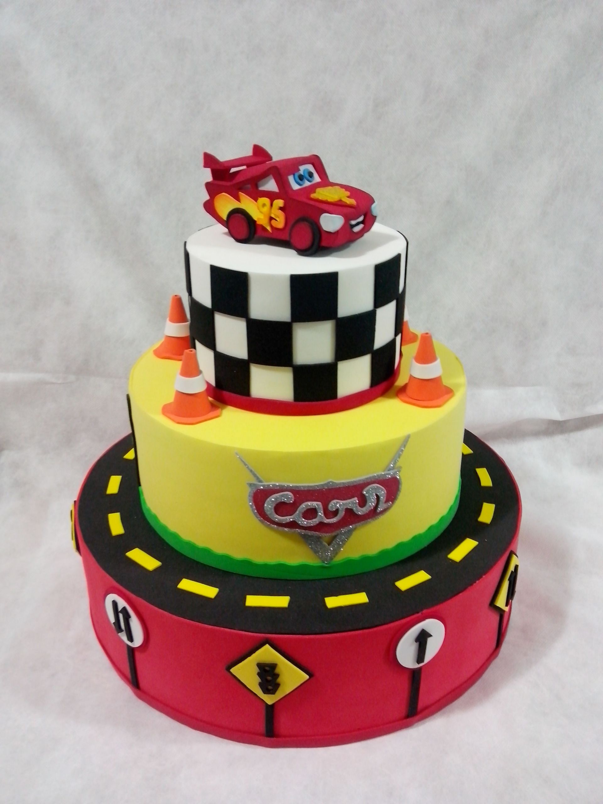Disney Cars Birthday Cake
 Pixar CARS cake Celebrate Pinterest