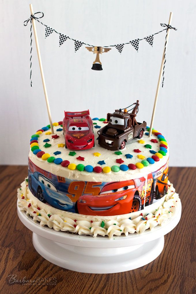 Disney Cars Birthday Cake
 Disney Cars party treats to celebrate the Cars 3 movie Ka