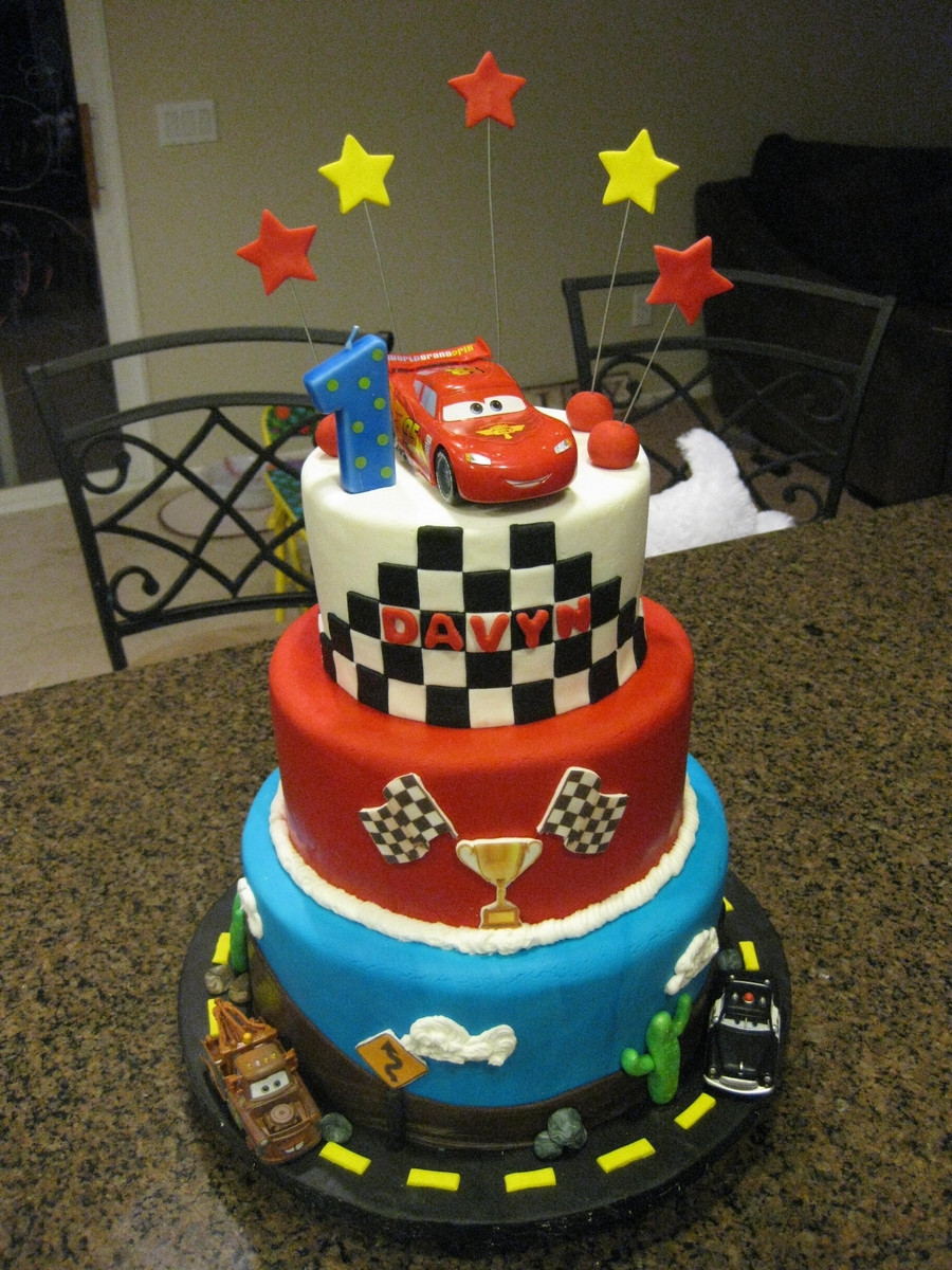 Disney Cars Birthday Cake
 Disney Pixar Cars CakeCentral