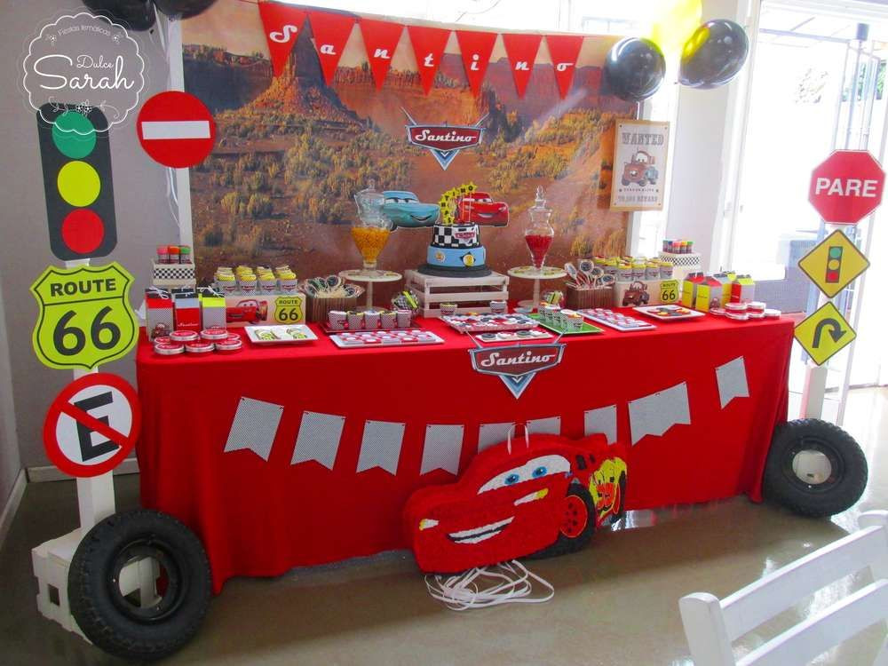 Disney Cars Birthday Decorations
 Cars Disney movie Birthday Party Ideas