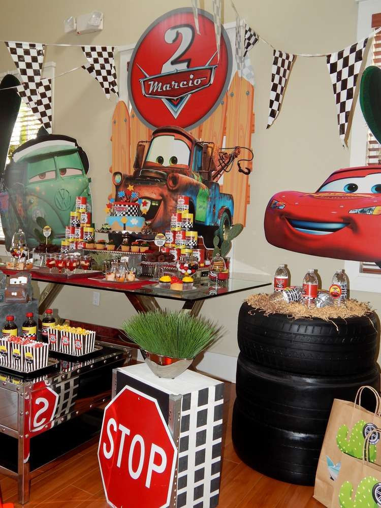 Disney Cars Birthday Decorations
 Disney Pixar Car Theme Birthday Party Birthday Party Ideas