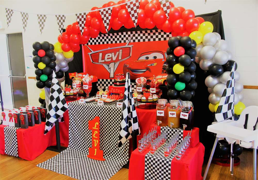 Disney Cars Birthday Decorations
 Cars Disney movie Birthday Party Ideas