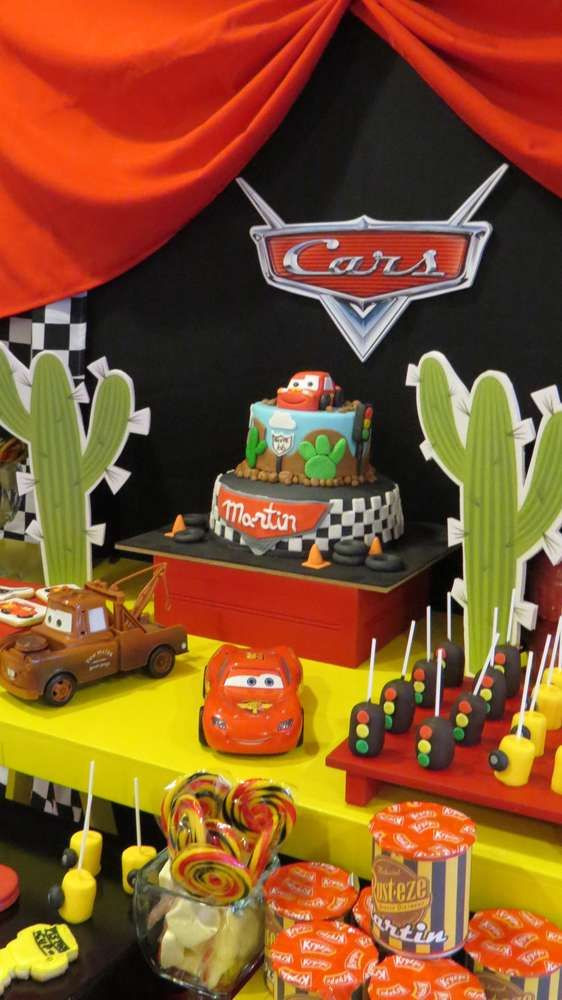 Disney Cars Birthday Decorations
 Cars Disney movie Birthday Party Ideas