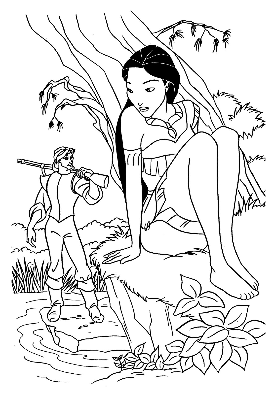 Disney Coloring Sheets Printable
 Coloring Pages For Kids Disney Princess Pocahontas