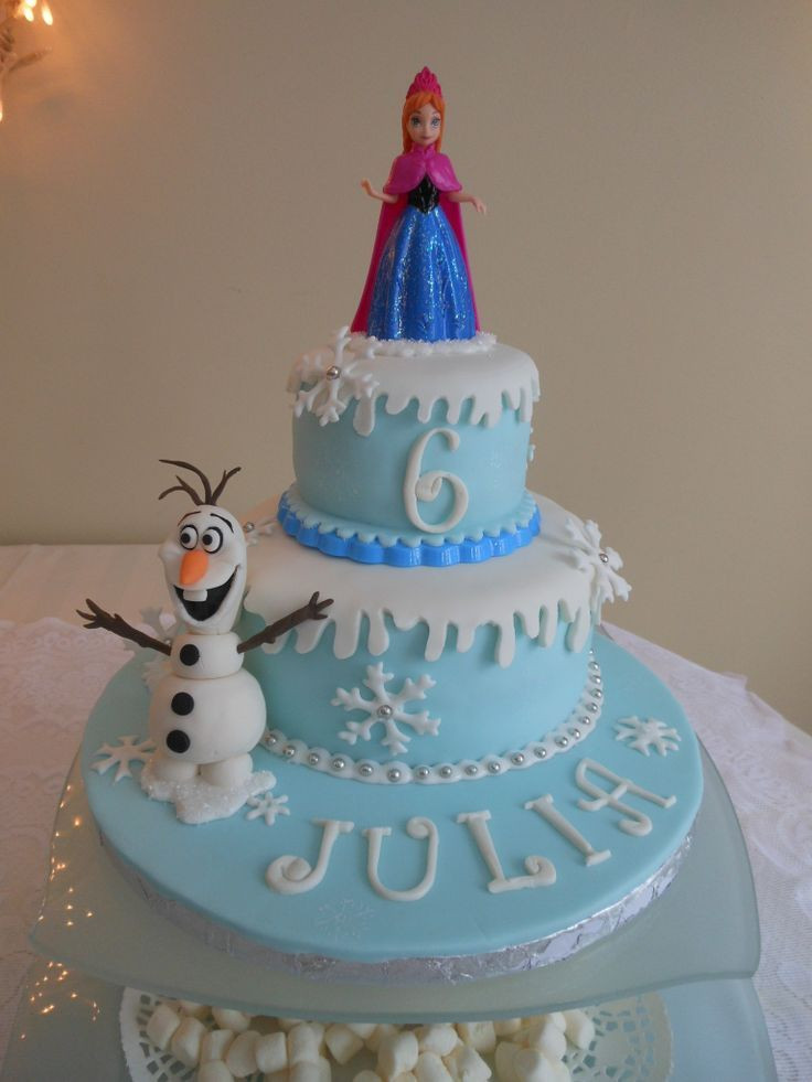 Disney Frozen Birthday Cake
 Disneys Frozen Cake Recipes