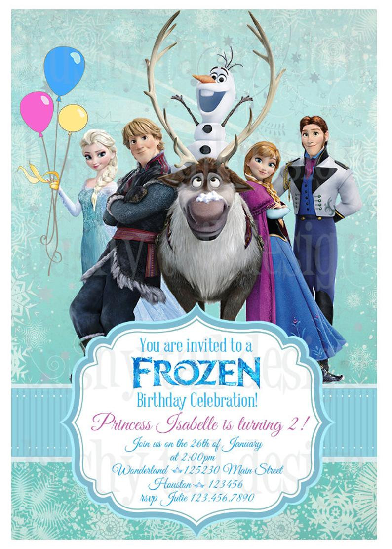 Disney Frozen Birthday Invitations
 Disney Frozen Birthday Invitation