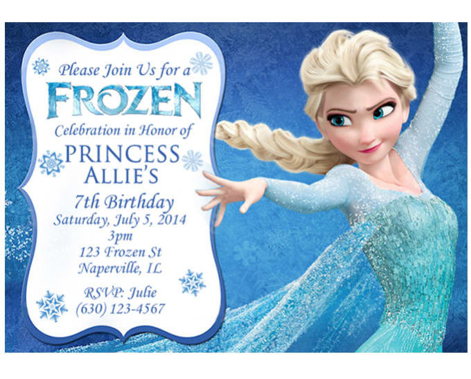 Disney Frozen Birthday Invitations
 Make a disney frozen birthday invitation by Jillofallgigs