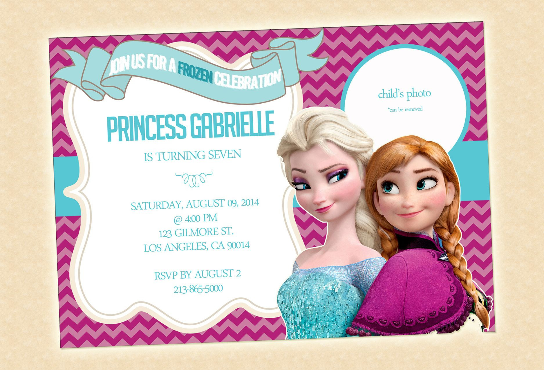 Disney Frozen Birthday Invitations
 Disney Frozen Invitation Digital Illustration Printable