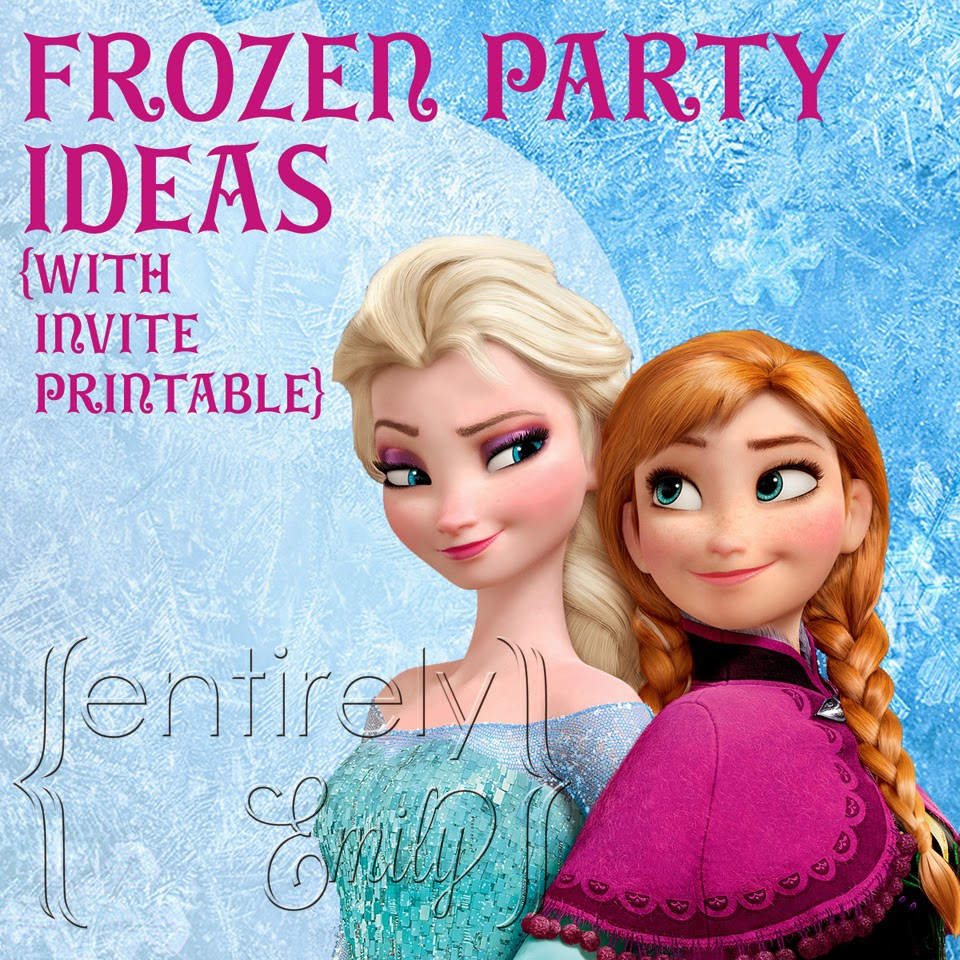 Disney Frozen Birthday Invitations
 Entirely Emily Frozen Party Ideas with Invitation Printable