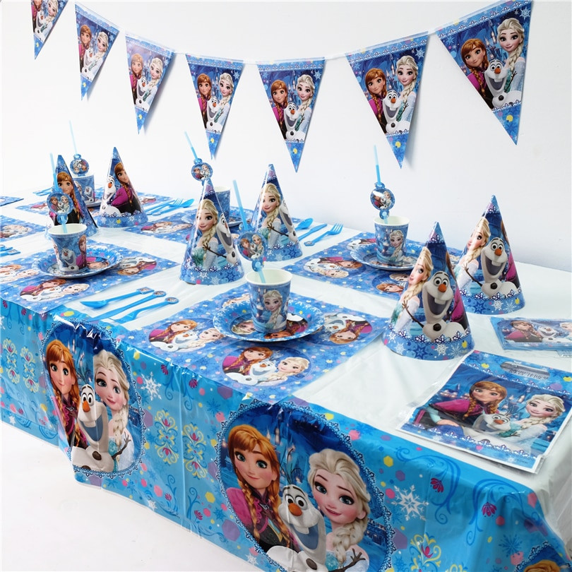 Disney Frozen Birthday Party Ideas
 Disney Frozen Princess Anna Elsa Kids Birthday Party