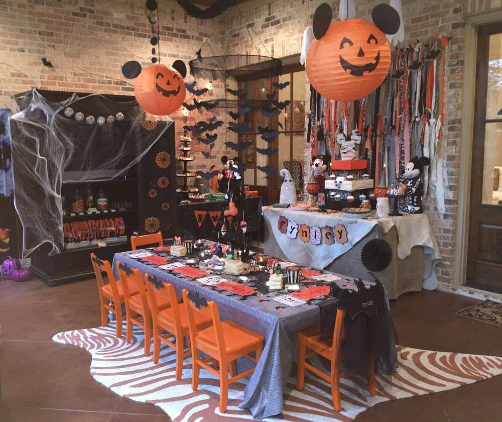 Disney Halloween Party Ideas
 What a fun Mickey Mouse Halloween birthday party See more