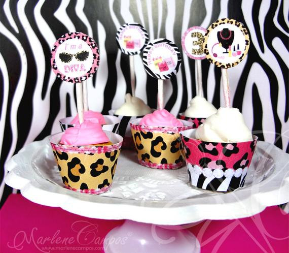 Diva Birthday Party
 Items similar to Diva Cupcake Toppers Diva Birthday