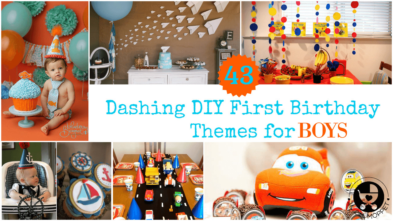 Diy 1st Birthday Decorations
 43 Dashing DIY Boy First Birthday Themes