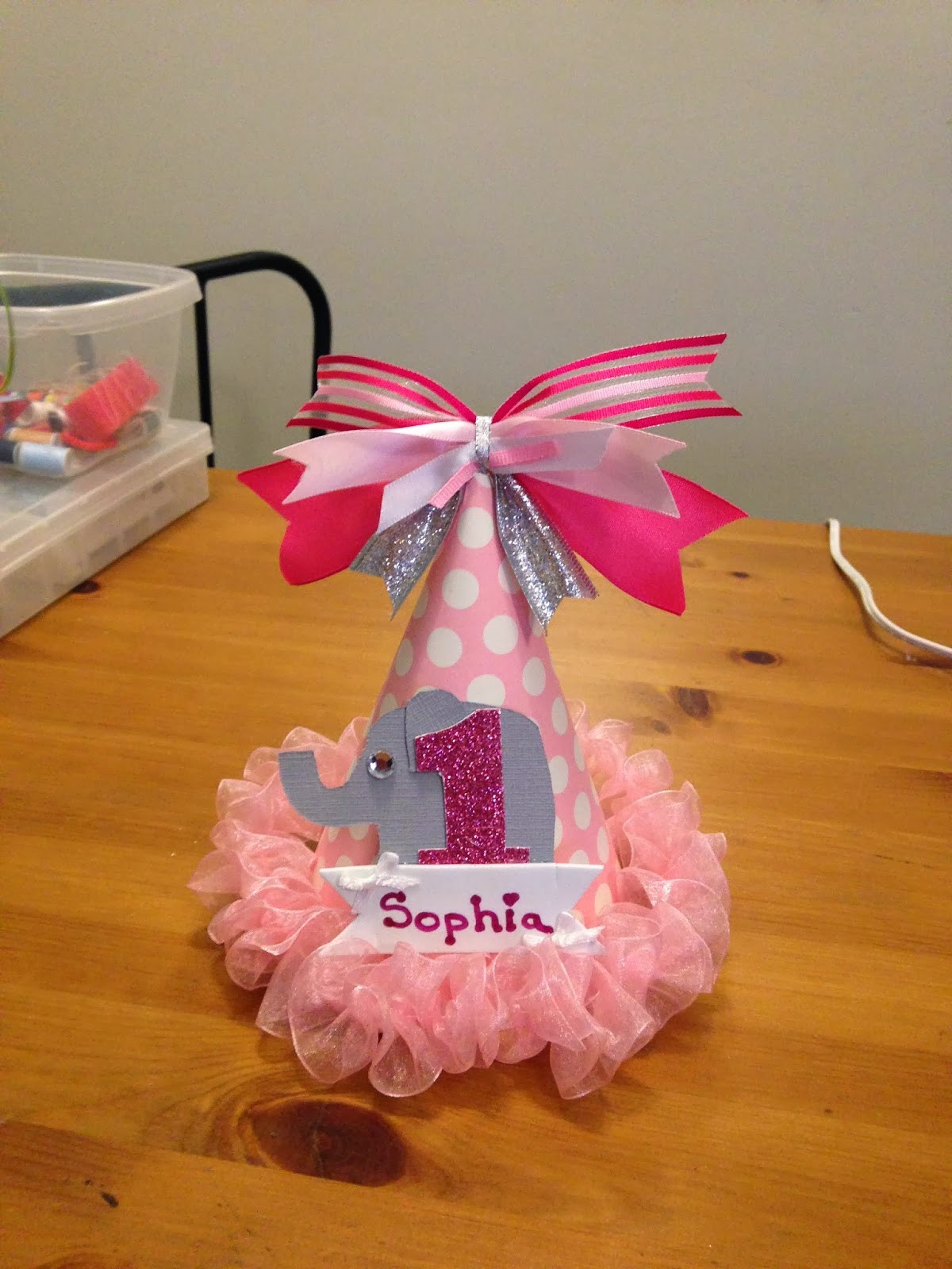 Diy 1st Birthday Decorations
 The Crafty Mom Pink Elephant 1st Birthday Party Theme DIY