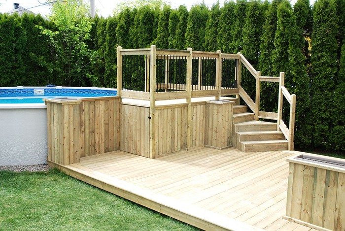 Diy Above Ground Pool Deck
 Build an inexpensive above ground swimming pool