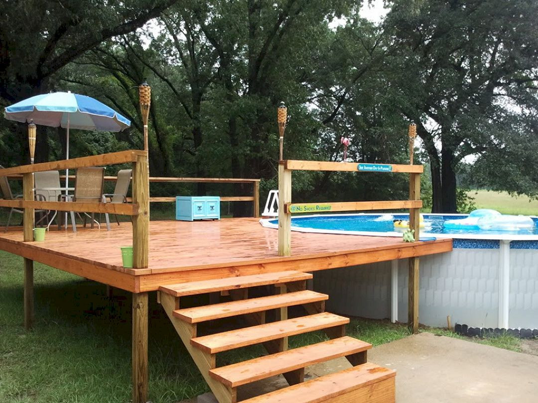 Diy Above Ground Pool Deck
 Top 104 Diy Ground Pool Ideas A Bud