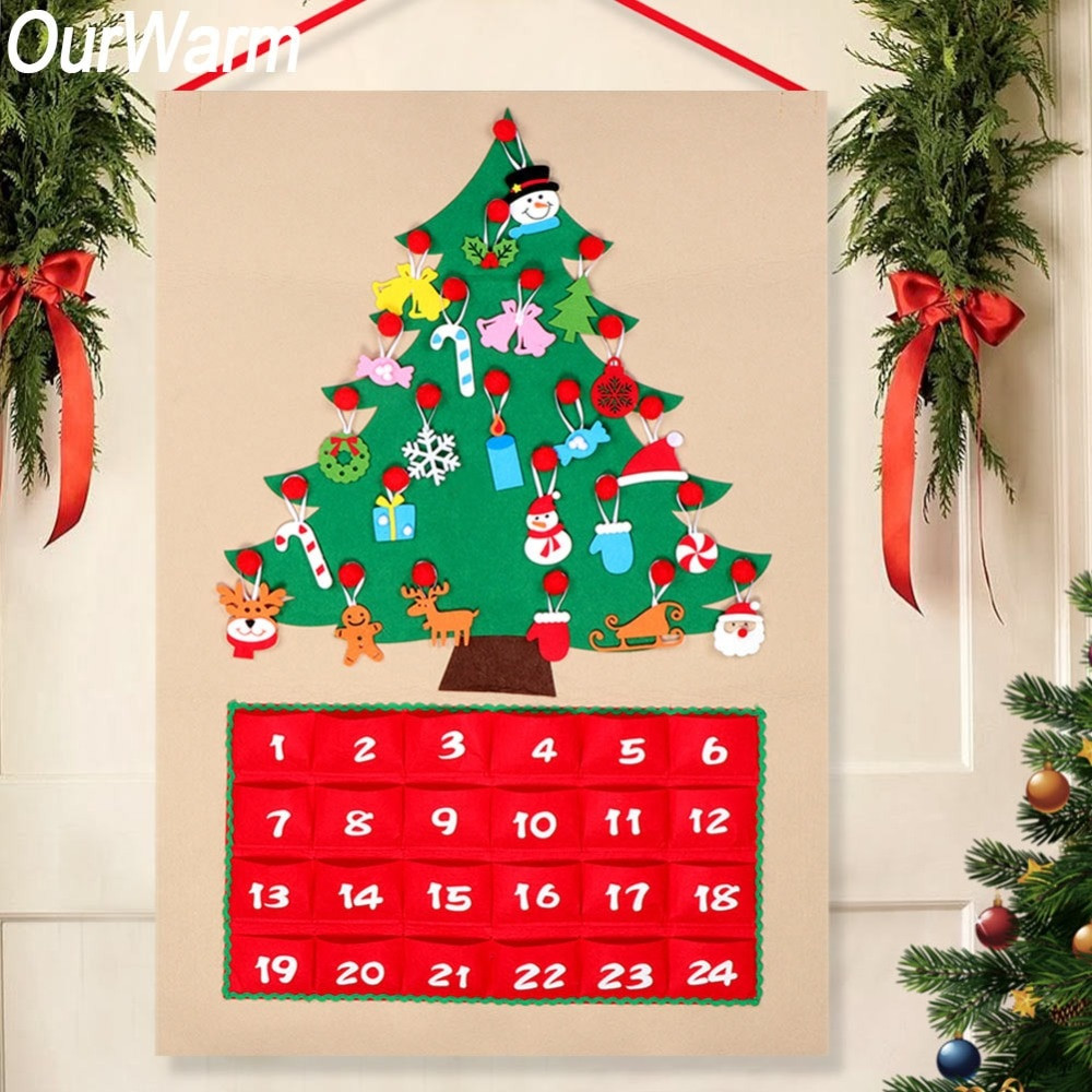 DIY Advent Calendar For Kids
 OurWarm 2019 New Year Christmas Advent Calendar Felt DIY