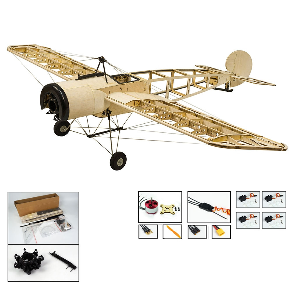 DIY Airplane Kits
 Dancing Hobby S2001 Balsa Wood RC Airplane Fokker E