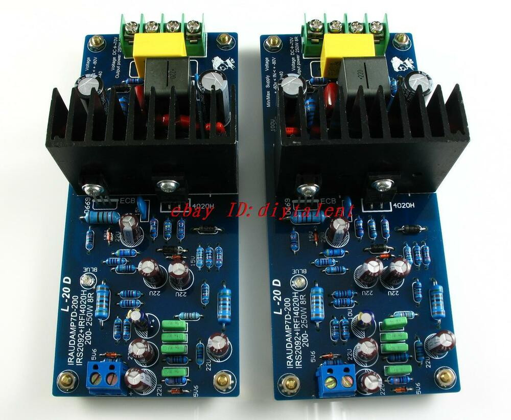 DIY Amp Kits
 【DIY KIT】LJM L20D IRS2092 Top Class D amplifier Kit 200