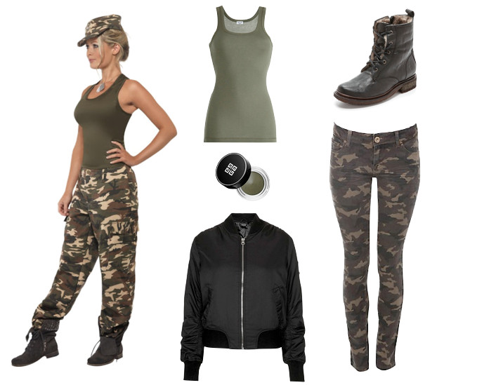 DIY Army Girl Costume
 5 DIY Halloween Costumes for the Fashionista