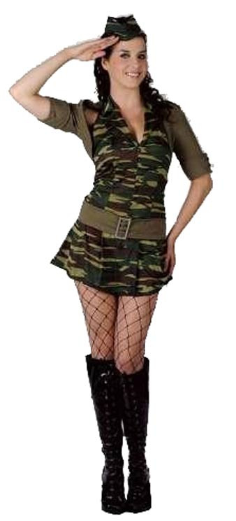 DIY Army Girl Costume
 GI Army Girl Adult Fancy Dress Costume [BSG