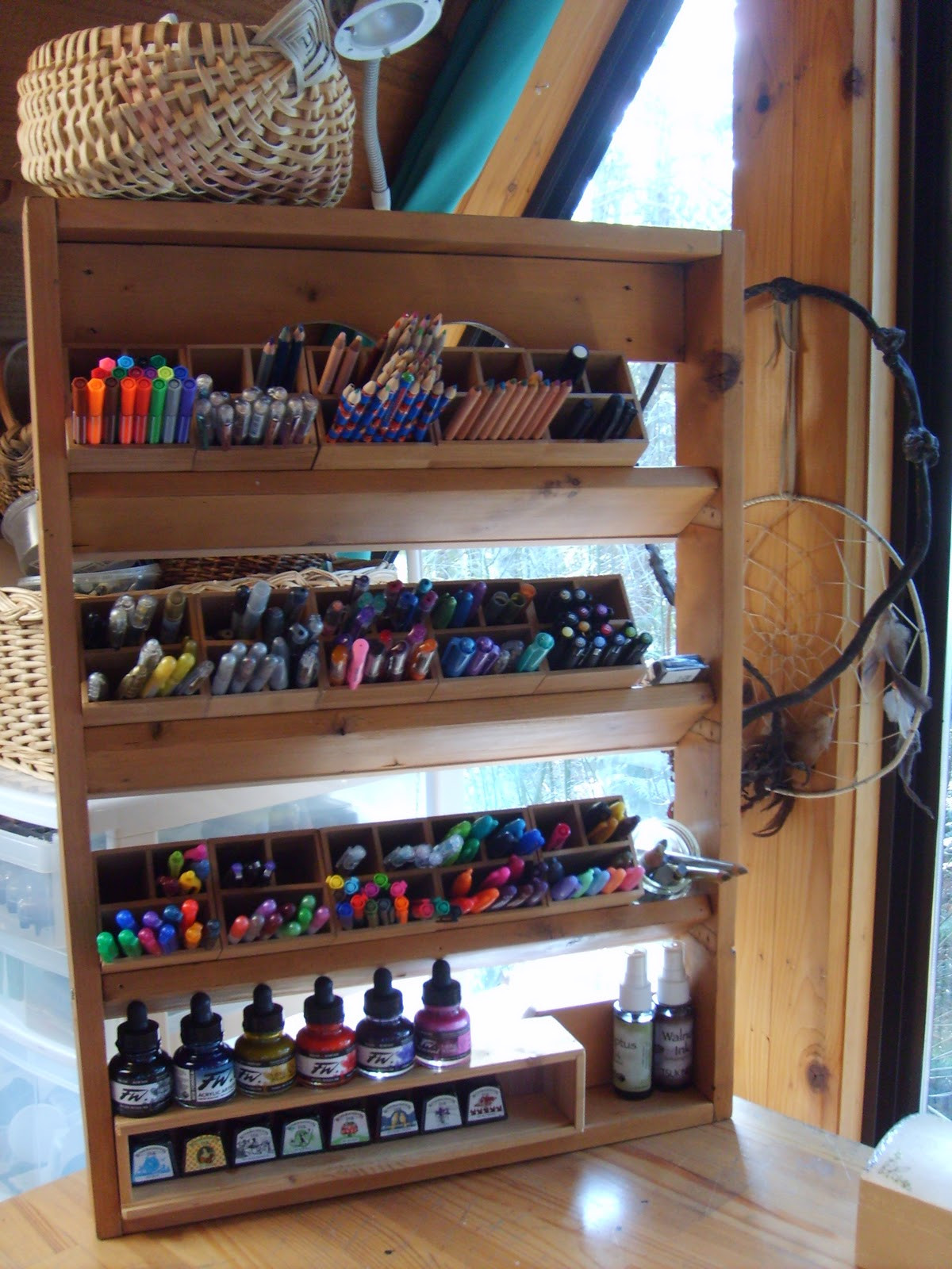 DIY Art Supply Organizer
 Art Writing Life Upcycling a small shelf into an art
