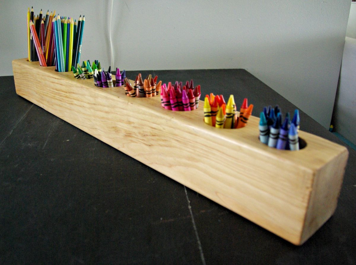 DIY Art Supply Organizer
 Kids art table organization ideas • Our House Now a Home