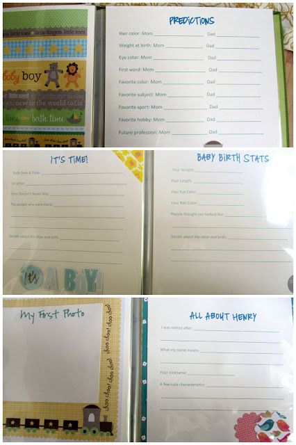 Diy Baby Book Pages
 DIY baby book personalize your baby book Download free