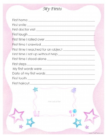 Diy Baby Book Pages
 Free Printable Baby Book Pages