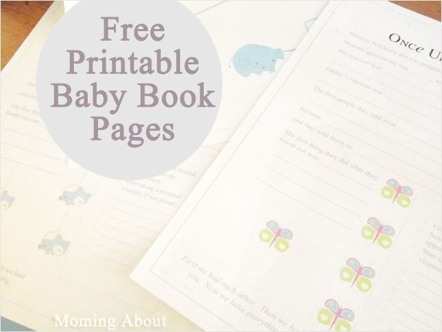 Diy Baby Book Pages
 Guest Blogger Amanda – Free Printable Baby Book Pages