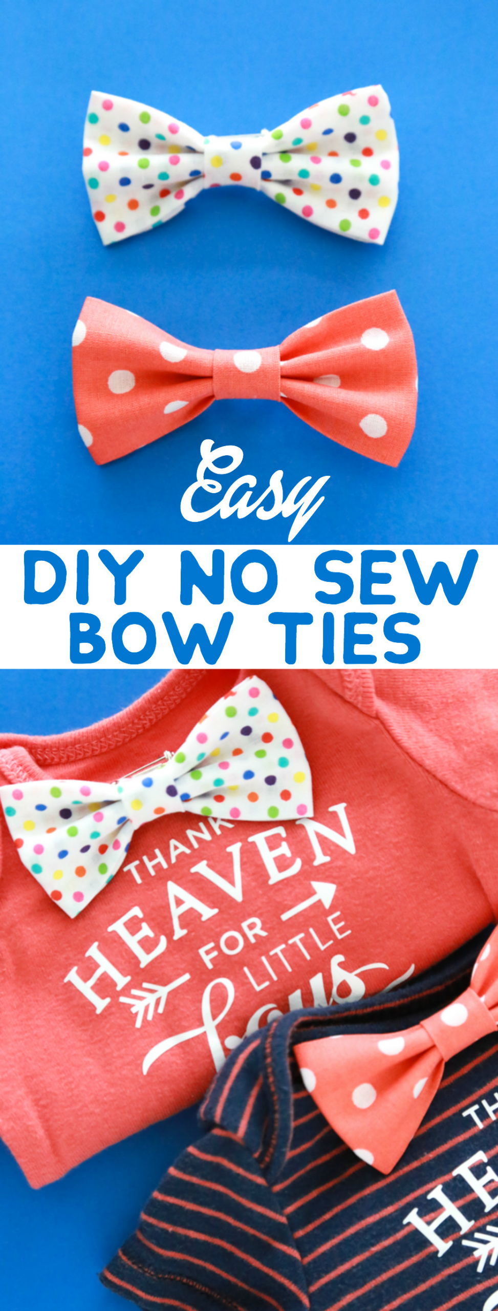 Diy Baby Bow Tie
 Easy DIY No Sew Bow Ties