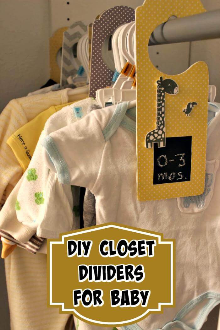 Diy Baby Closet Dividers
 20 Easy DIY Baby Closet Dividers To Organize Baby Clothes