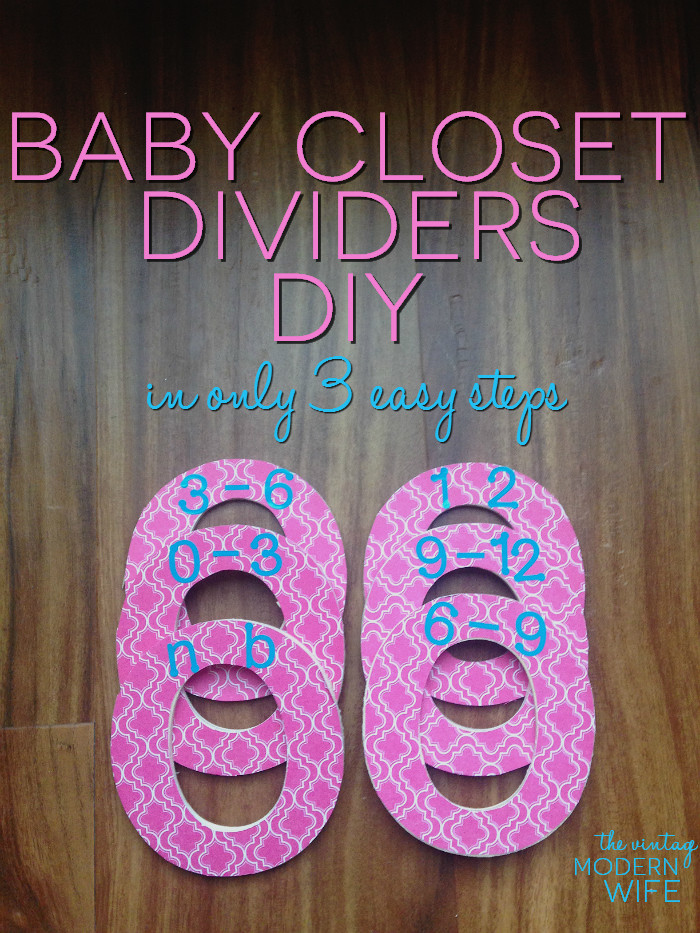 Diy Baby Closet Dividers
 Baby Closet Dividers DIY in 3 easy steps The Vintage