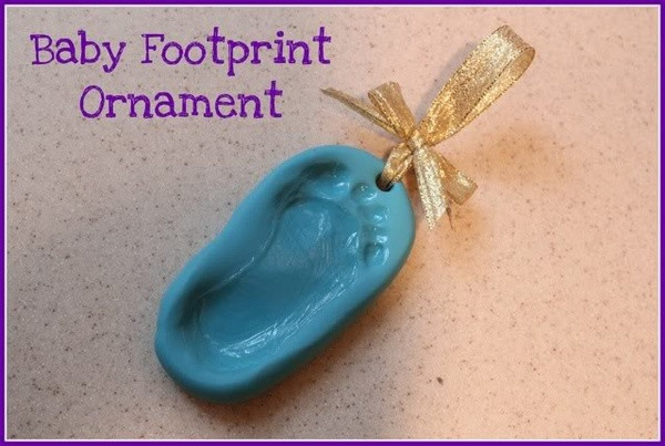Diy Baby Footprint
 DIY Baby Footprint Ornament Christmas Pinterest