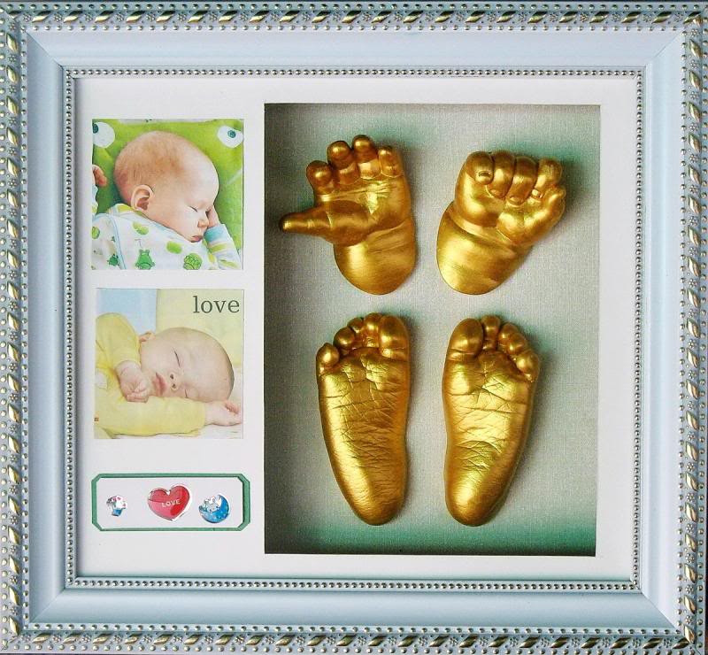 Diy Baby Footprint
 GTE Creative DIY 3D Baby Hand Footprint Kit With