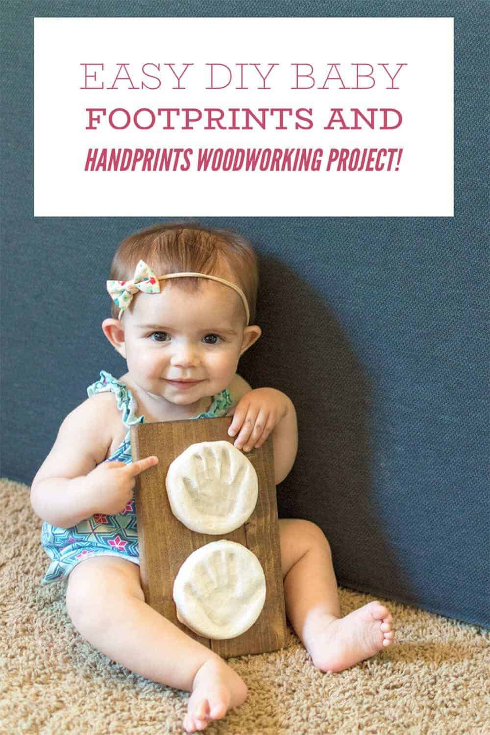Diy Baby Footprint
 Easy DIY Baby Footprints and Handprints Woodworking Project