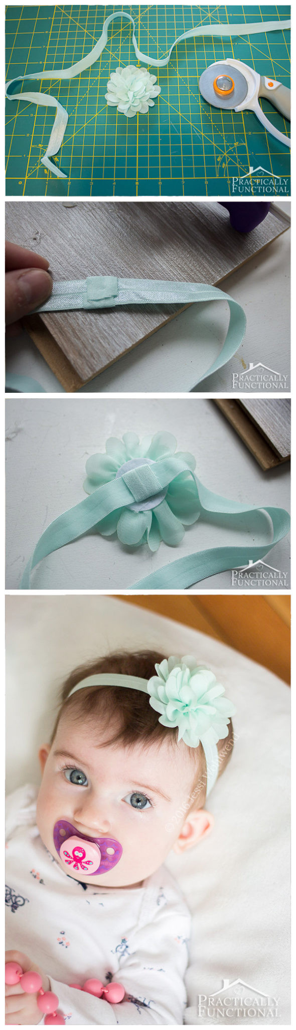 Diy Baby Headbands
 DIY No Sew Baby Flower Headbands