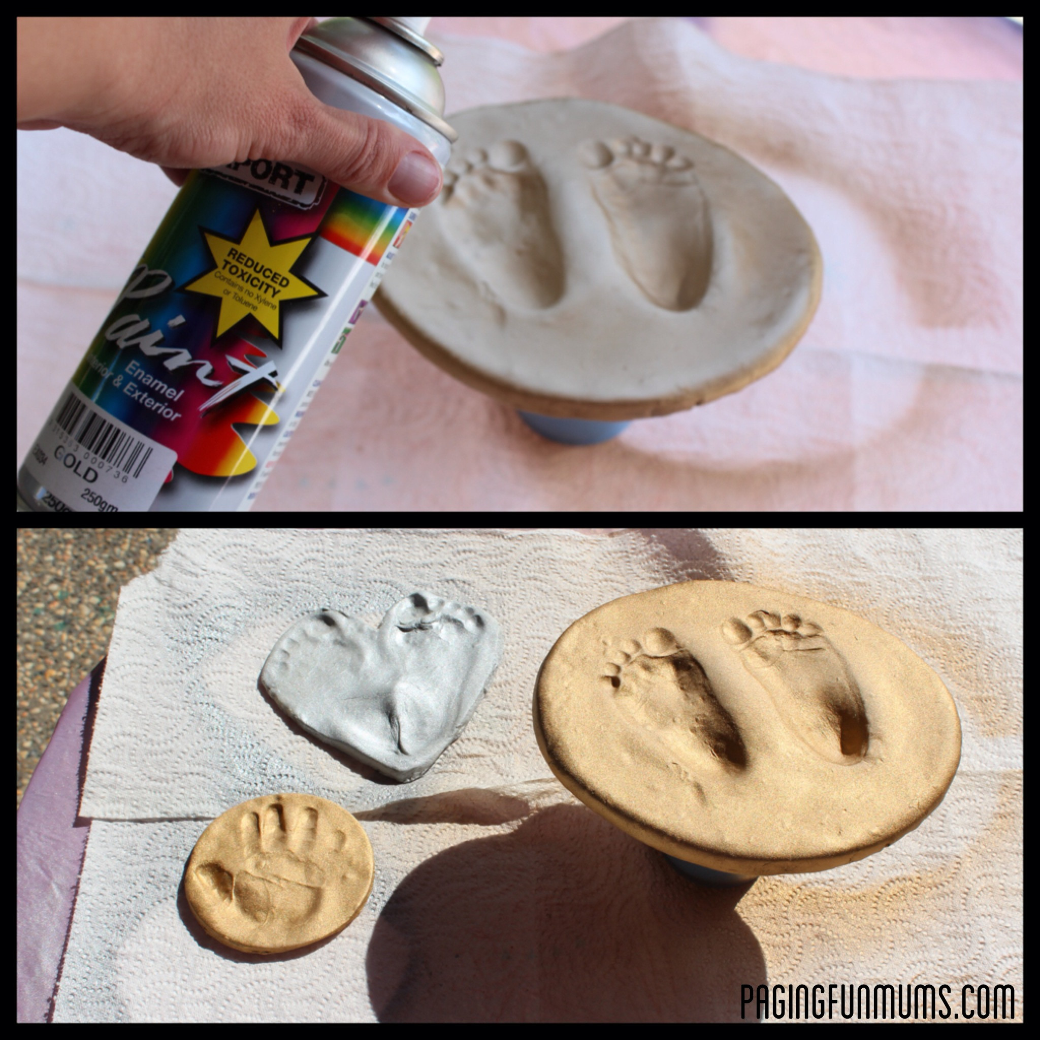 DIY Baby Keepsakes
 DIY Baby Keepsake using Homemade Clay Paging Fun Mums