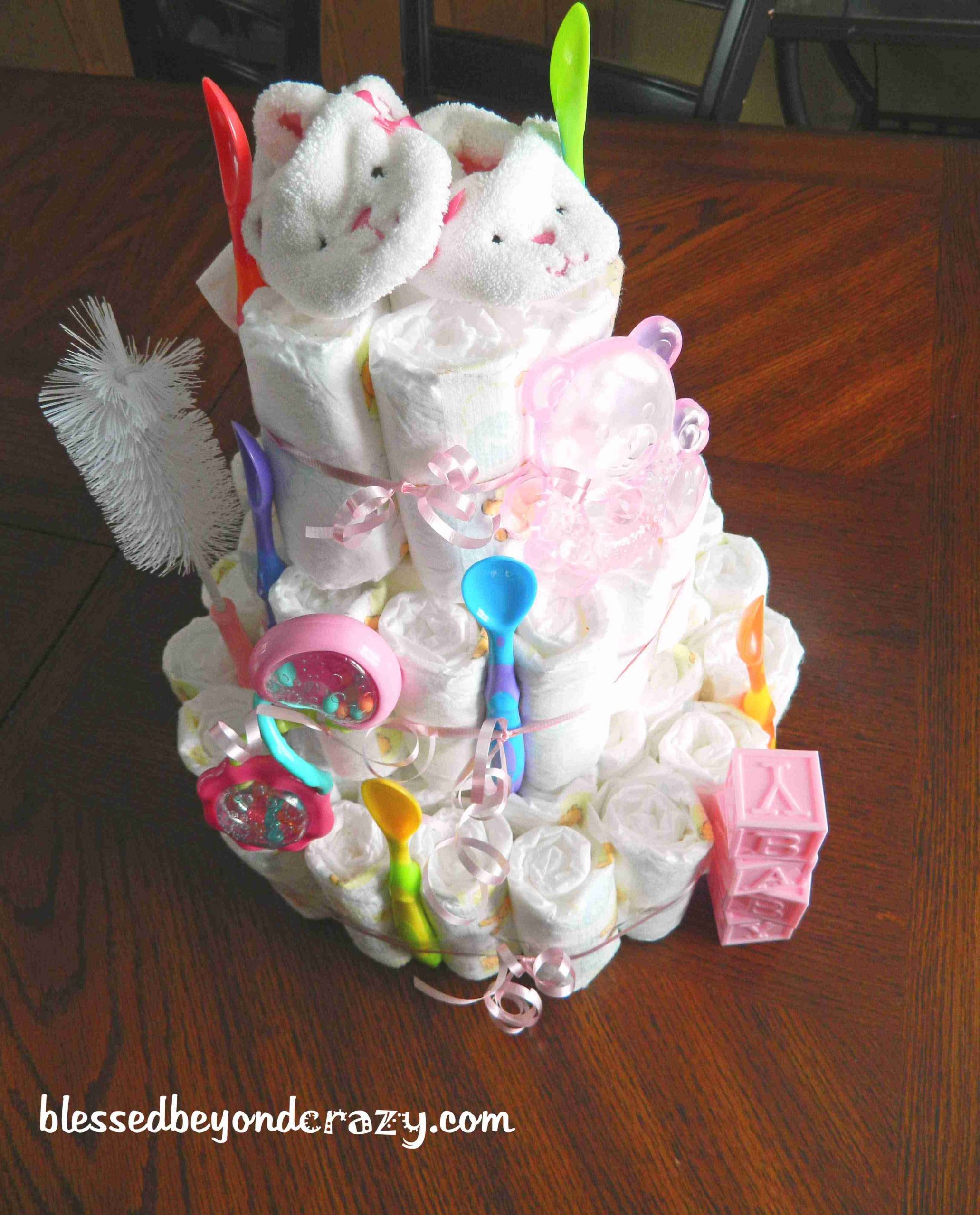 DIY Baby Shower Diaper Cakes
 Baby Shower Charades & DIY Diaper Cake