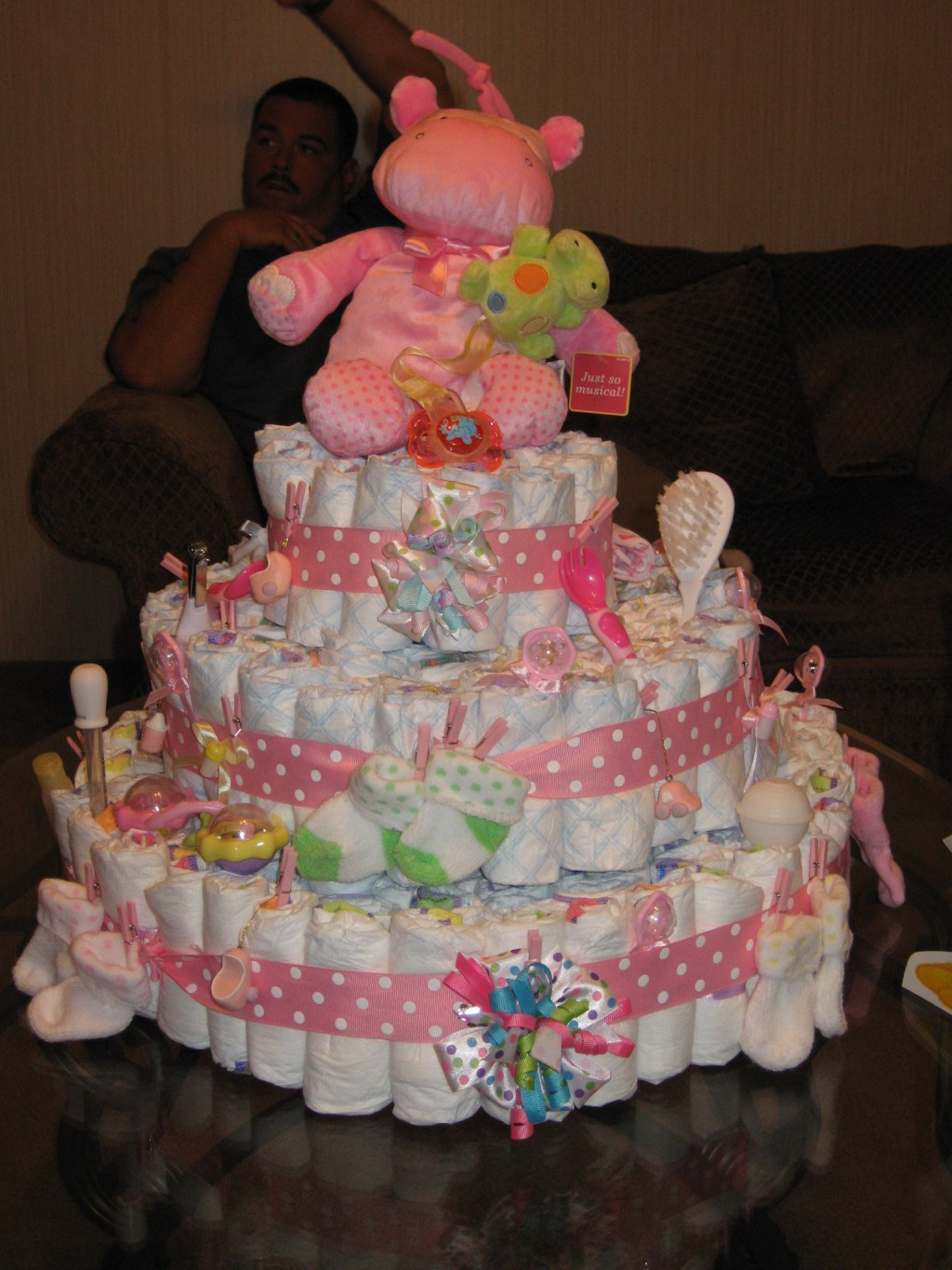 DIY Baby Shower Diaper Cakes
 How To Make a DIY Diaper Cake