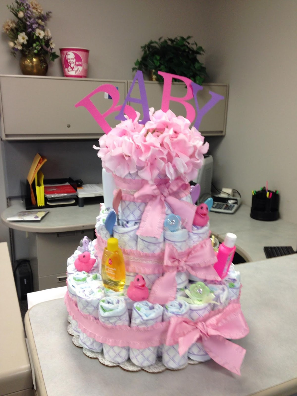 DIY Baby Shower Diaper Cakes
 The Beauty of Etcetera DIY Baby Diaper Cake